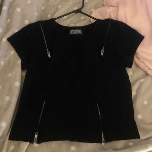 lip service zipper top